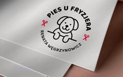 Pies u fryzjera – projekt logo