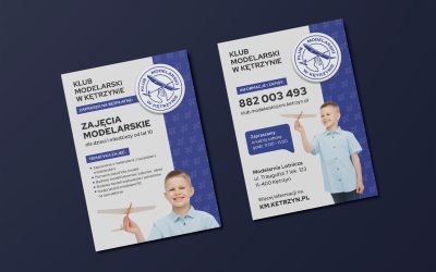 Projekt i druk ulotek dla klub modelarskiego