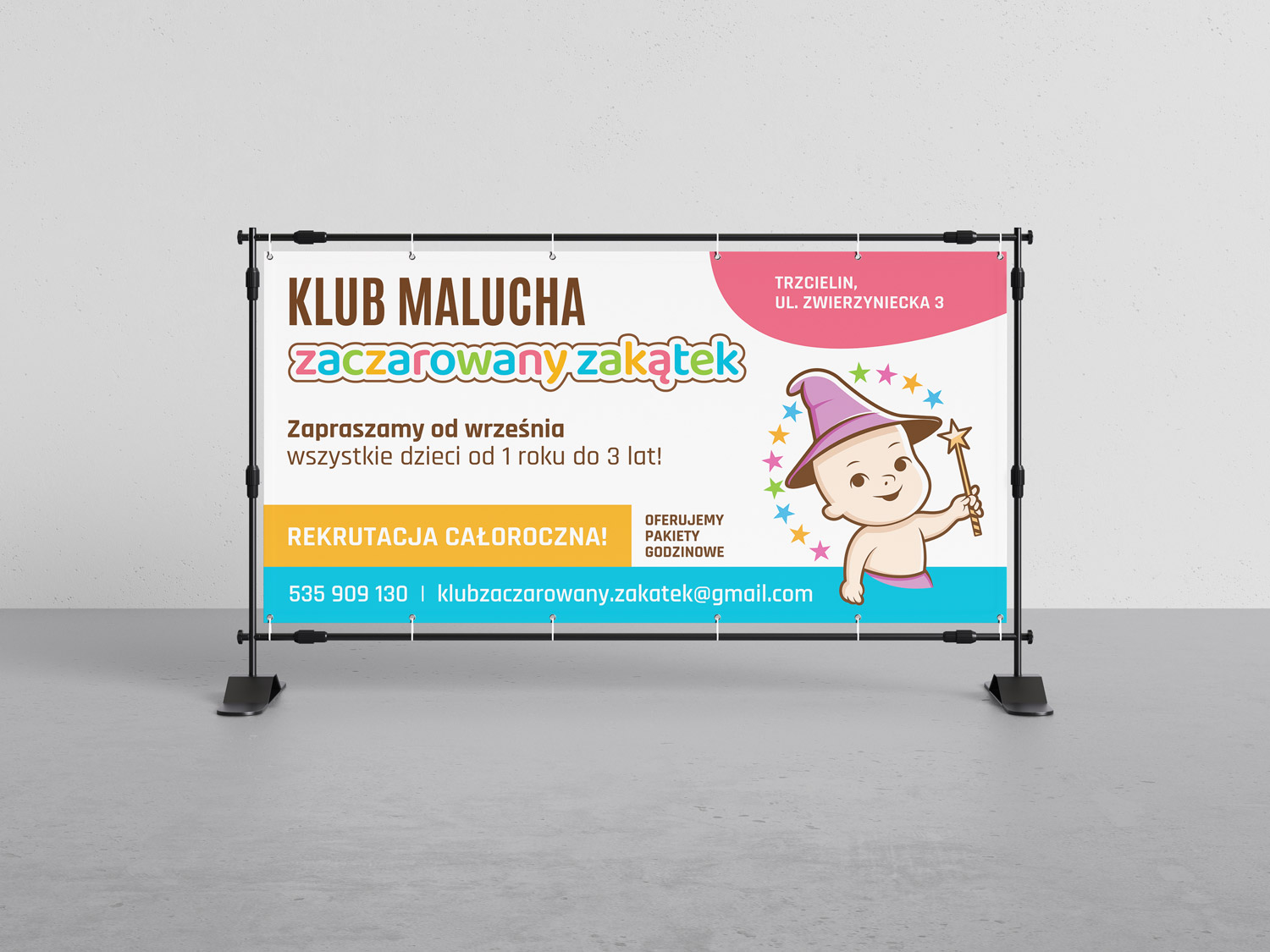 Klub-Malucha-Zaczarowany-Zakątek-klub-malucha-baner-2x1m