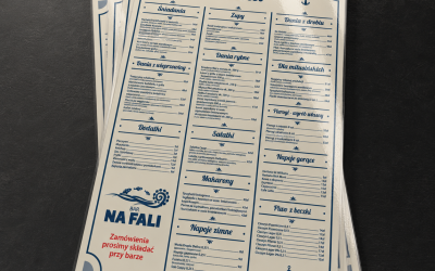 Bar na fali – menu