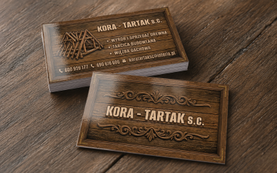 Wizytówki – Tartak Kora